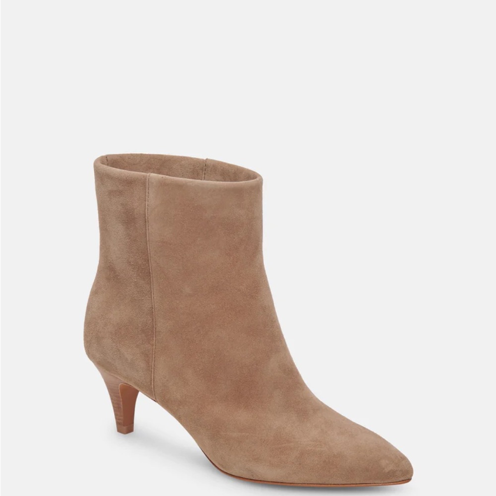 Dolce Vita taupe suede DEE BOOTIES- size 7